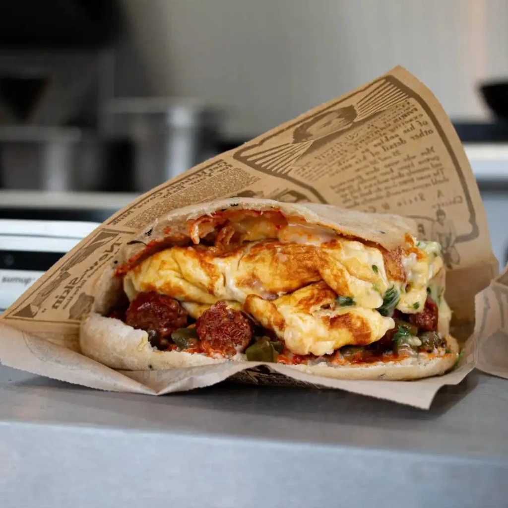 Chapati, sandwich tunisien du food truck Tounsi Traiteur à Valence